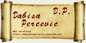 Dabiša Perčević vizit kartica